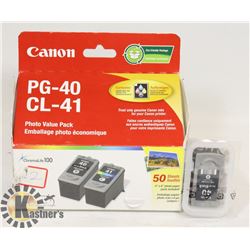 CANON PG-40 (2PCS) AND CL-41 (1 PC) INK CARTRIDGE