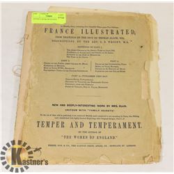 ANTIQUE BOOK WITH ENGRAVING