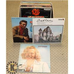 BOX OF ASSORTED RECORDS