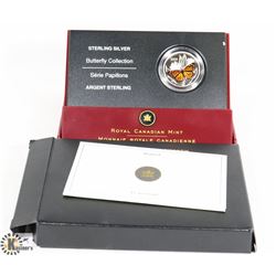 STERLING SILVER MONARCH BUTTERFLY COIN