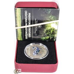 PREHISTORIC CREATURES COLOURIZED COIN