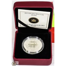 FINE SILVER COIN HOCKEY