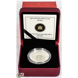 FINE SILVER COIN HOCKEY
