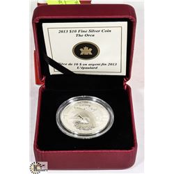 FINE SILVER COIN ORCA WHALE
