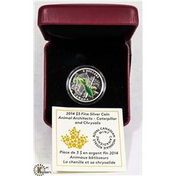 FINE SILVER ANIMAL ARCHITECTS CATERPILLAR&CHRYSALI