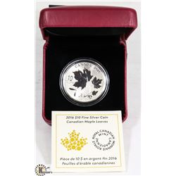 FINE SILVER CANADIAN MAPLE LEAVES