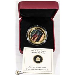 HOLIDAY TOY TRAIN COIN COLOURIZED