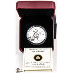 YEAR OF THE SNAKE SILVER COIN RCM
