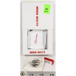 NEW MISS SIXTY STAINLESS STEEL LADIES RING