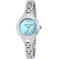 NEW LADIES EMPORIO ARMANI MOTHER OF PEARL DIAL BLU