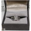 Image 6 : PLATINUM & DIAMOND SOLITAIRE RING W/ 14K YELLOW