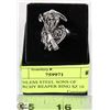 Image 1 : STAINLESS STEEL SONS OF ANARCHY REAPER RING SZ 10