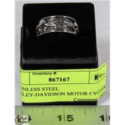 STAINLESS STEEL HARLEY-DAVIDSON MOTOR CYCLES RING