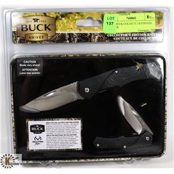NEW BUCK COLLECTORS EDITION KNIVES.