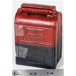 CAST IRON MAILBOX BANK