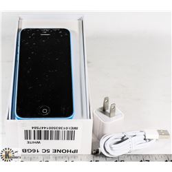 APPLE I PHONE 5C 16GB WITH CORD AND CHARGER