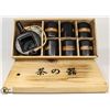 Image 1 : ASIAN 9 PC TEA SET IN A WOODEN BOX