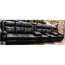 NEW SALEM BLACK LEATHER-AIR RECLINING 86"