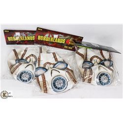LOT OF 3 BORDERLANDS PSYCHO BANDIT MASKS.