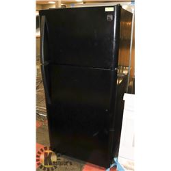 KENMORE BLACK FRIDGE, 30"X30"X65.5".