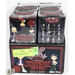 BOX OF STRANGER THINGS MYSTERY MINI FIGURES.