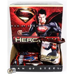 BOX OF SUPERMAN MAN OF STEEL HEROCLIX FOIL PACKS.