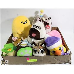 FLAT OF ASSORTED PLUSH TOYS. - ON CHOICE