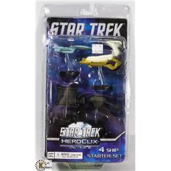 STAR TREK HEROCLIX TACTICS 3 FOURSHIP STARTER SET.