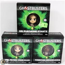 LOT OF 3 GHOST BUSTERS 5 STAR FIGURES.
