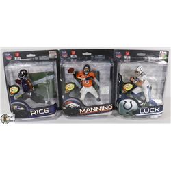 LOT OF 3 NFL NFLPA FIGURES