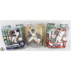 LOT OF 3 COLLECTIBLE SPORTS FIGURES
