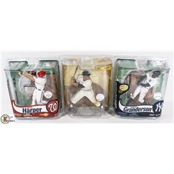LOT OF 3 MBL SPORTSFIGURES
