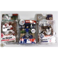 LOT OF 3 COOPERSTOWN COLLECTION FIGURES