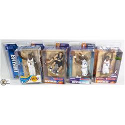 LOT OF 4 NBA MCFARLANE ASSORTED FIGURES.