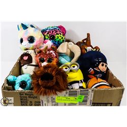 FLAT OF ASSORTED PLUSH TOYS