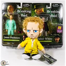 LOT OF 2 BREAKING BAD COLLECTIBLE FIGURES &