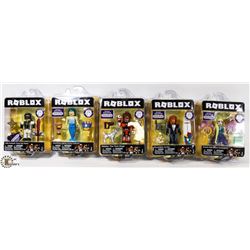 LOT OF 5 ROBLOX COLLECTOR FIGURES