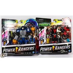 LOT OF 2 SABAN'S POWER RANGERS BEAST MORPHERS.