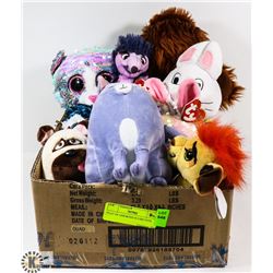 FLAT OF ASSORTED PLUSH TOYS