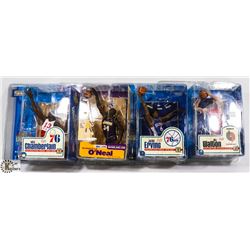 LOT OF 4 NBA MCFARLANE ASSORTED FIGURES.