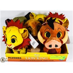 FLAT OF LION KING PLUSHIES.