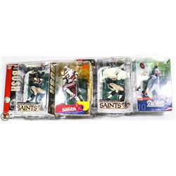 LOT OF 4 ASSORTED MCFARLANE FOOTBALL FIGURES.