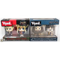 LOT OF 2 ASSORTED VYNL 2 PACK FIGURES.