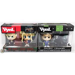 LOT OF 2 ASSORTED VYNL 2 PACK FIGURES.