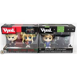 LOT OF 2 ASSORTED VYNL 2 PACK FIGURES.