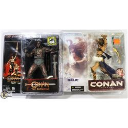 LOT OF 2 CONAN FIGURES.