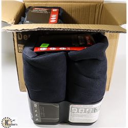 CASE WITH TWO 2PKS OF GREY UNIVERSAL SEAT COVERS