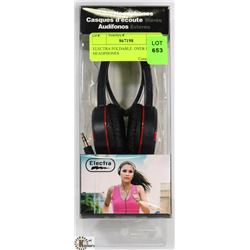 ELECTRA FOLDABLE  OVER EAR HEADPHONES