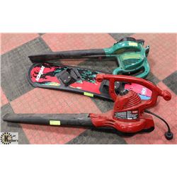 LOT OF 2 ASSORTED LEAF BLOWERS SOLD WITH