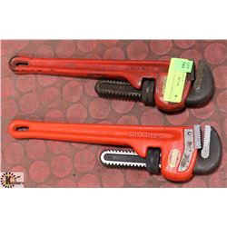 PAIR OF 14" RIDGID HD WRENCHES